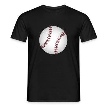 Baseball Ball Sport Sportart Amerika - Männer T-Shirt - Schwarz - Vorne - AI Model Male 178 light (178cm)