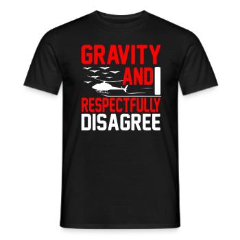 Helicopter Pilot Gift I Helicopter Helicopter - Men's T-Shirt - black - Front - AI Model Male 178 light (178cm)