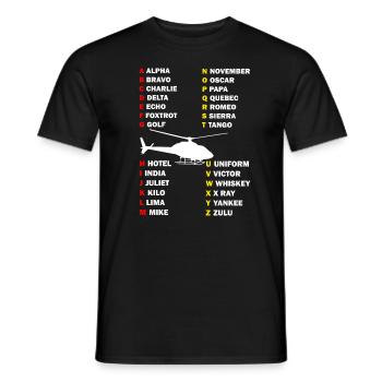 Pilote d'hélicoptère cadeau je hélicoptère hélicoptère - T-shirt homme - noir - Devant - AI Model Male 178 light (178cm)