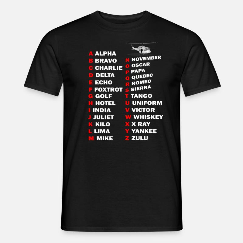 Hubschrauber Pilot Geschenk I Helikopter Heli - Männer T-Shirt - Schwarz