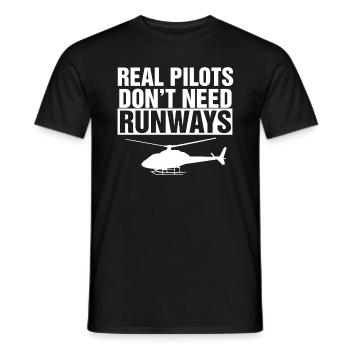 Pilote d'hélicoptère cadeau je hélicoptère hélicoptère - T-shirt homme - noir - Devant - AI Model Male 178 light (178cm)
