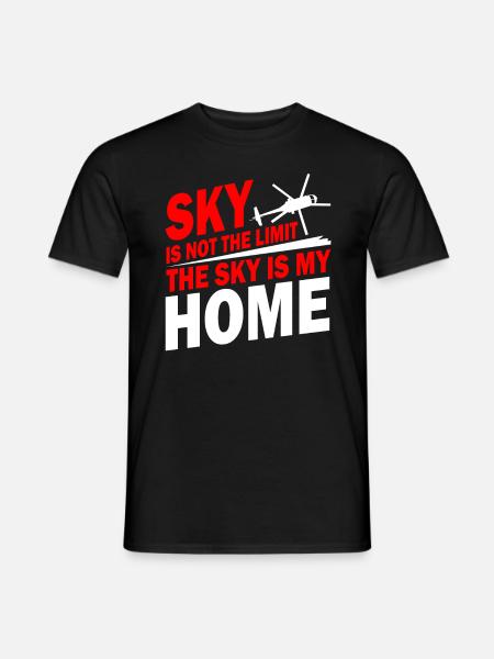 Hubschrauber Pilot Geschenk I Helikopter Heli - Männer T-Shirt - Schwarz