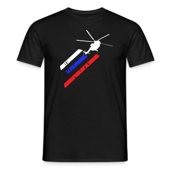 Pilote d'hélicoptère cadeau je hélicoptère hélicoptère - T-shirt homme - noir - Devant - AI Model Male 178 light (178cm)
