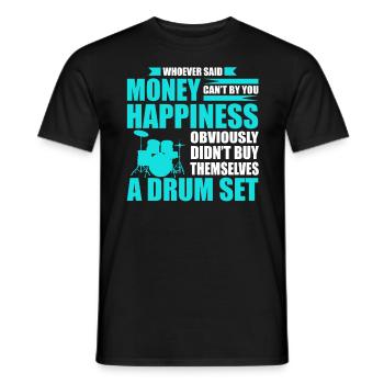 Cadeau batterie I batteur batteur - T-shirt homme - noir - Devant - AI Model Male 178 light (178cm)