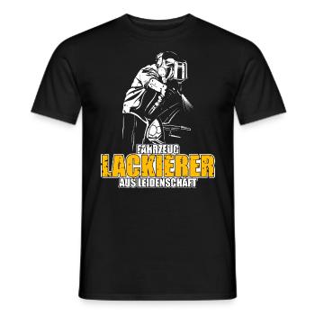 Cooles Fahrzeuglackierer aus Leidenschaft Motiv - Männer T-Shirt - Schwarz - Vorne - AI Model Male 178 light (178cm)