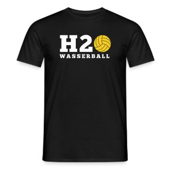 Wasserball - Männer T-Shirt - Schwarz - Vorne - AI Model Male 178 light (178cm)
