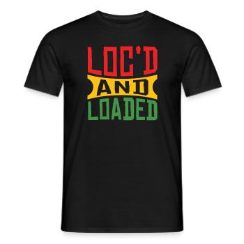 Dreadlocks Rasta hair Rastafarian gift - Men's T-Shirt - black - Front - AI Model Male 178 light (178cm)