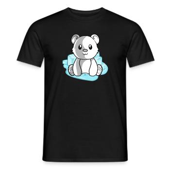 Ours polaire ours polaire - T-shirt homme - noir - Devant - AI Model Male 178 light (178cm)