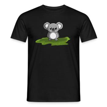 Koala koala bear - Men's T-Shirt - black - Front - AI Model Male 178 light (178cm)