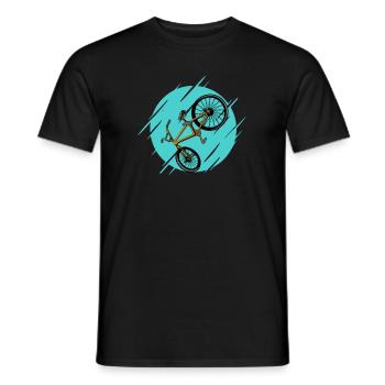 BMX - Männer T-Shirt - Schwarz - Vorne - AI Model Male 178 light (178cm)