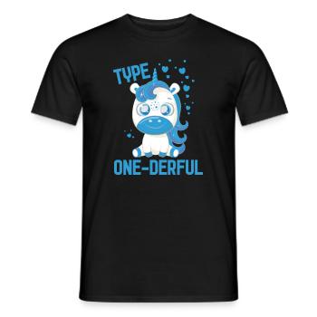 Diabetes Diabetiker Pankreas Insulin T1D - Männer T-Shirt - Schwarz - Vorne - AI Model Male 178 light (178cm)