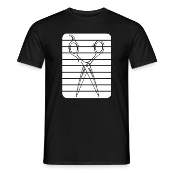 Barber Barbershop Barbier Bart - Männer T-Shirt - Schwarz - Vorne - AI Model Male 178 light (178cm)