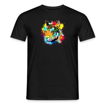tigre - T-shirt homme - noir - Devant - AI Model Male 178 light (178cm)