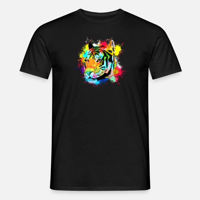 Tiger - Männer T-Shirt - Schwarz