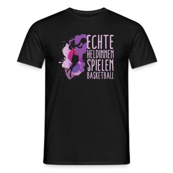 Basketball Mädchen Streetball - Männer T-Shirt - Schwarz - Vorne - AI Model Male 178 light (178cm)