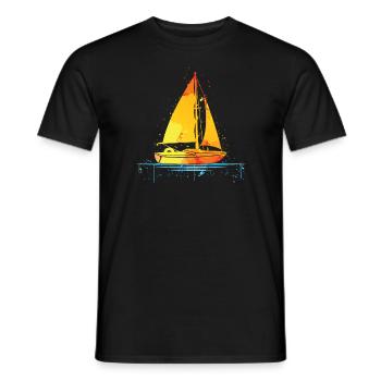 Segeln Segelboot Kapitän Segler - Männer T-Shirt - Schwarz - Vorne - AI Model Male 178 light (178cm)