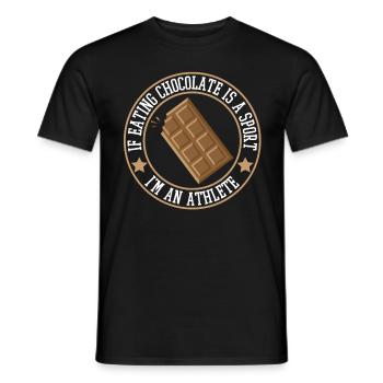 Chocolat Chocolat Schoki - T-shirt homme - noir - Devant - AI Model Male 178 light (178cm)