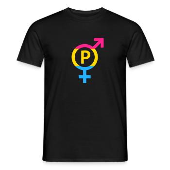 Pansexuell Pan Pride - Männer T-Shirt - Schwarz - Vorne - AI Model Male 178 light (178cm)