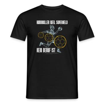 Handballspieler Handball Handballer - Männer T-Shirt - Schwarz - Vorne - AI Model Male 178 light (178cm)