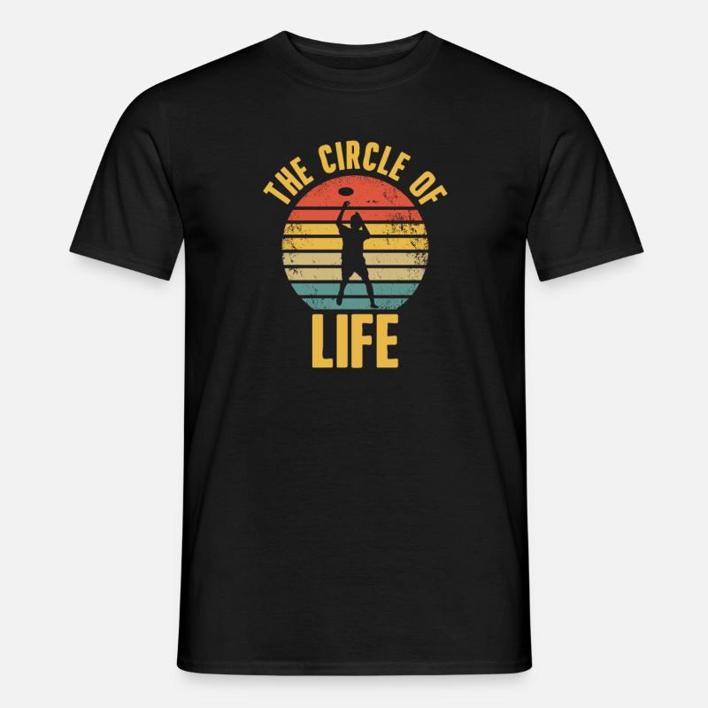 Frisbee - Männer T-Shirt - Schwarz