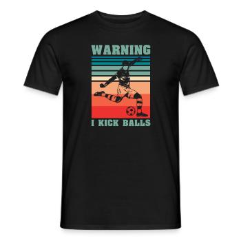 Fußball Fussball - Männer T-Shirt - Schwarz - Vorne - AI Model Male 178 light (178cm)