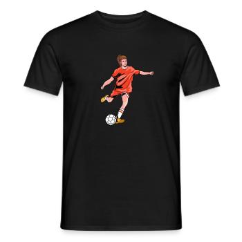 Fußball Fussball - Männer T-Shirt - Schwarz - Vorne - AI Model Male 178 light (178cm)