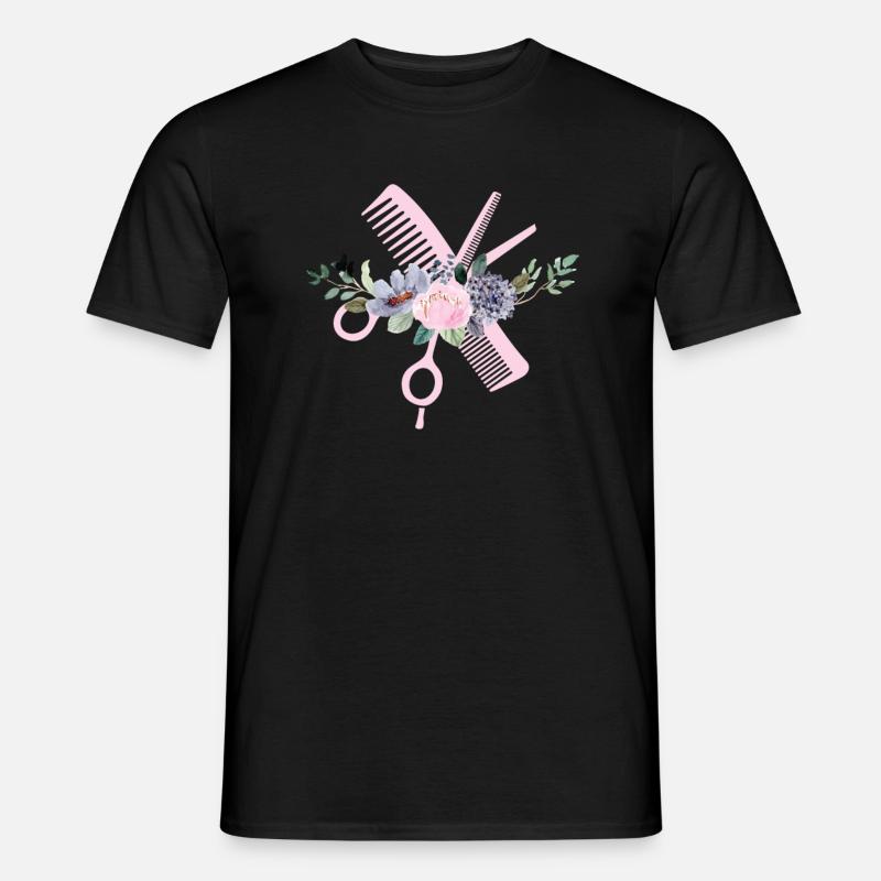 Parrucchiere parrucchiere barbiere - T-shirt uomo - nero