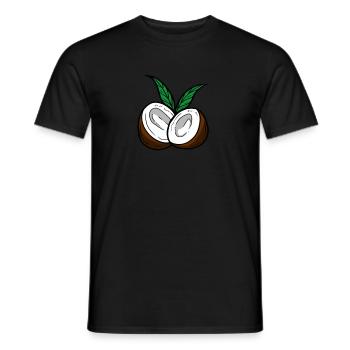 coconut - Men's T-Shirt - black - Front - AI Model Male 178 light (178cm)