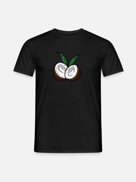 coconut - Men's T-Shirt - black
