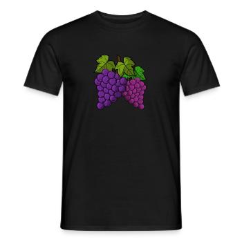 Grape - Men's T-Shirt - black - Front - AI Model Male 178 light (178cm)