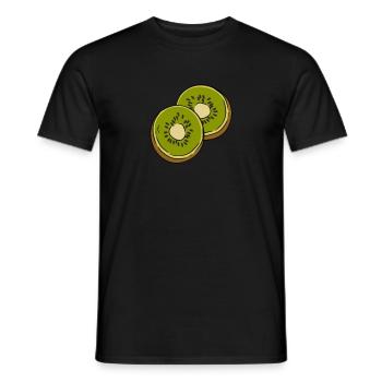 kiwi - T-shirt homme - noir - Devant - AI Model Male 178 light (178cm)