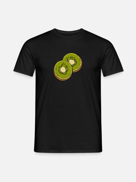 kiwi - Men's T-Shirt - black