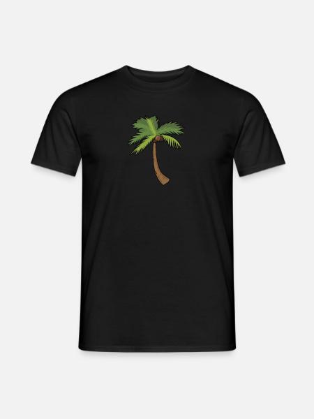 Palme Kokuspalme Kokosnuss - Männer T-Shirt - Schwarz