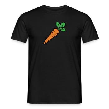 Navet aux carottes et aux carottes - T-shirt homme - noir - Devant - AI Model Male 178 light (178cm)