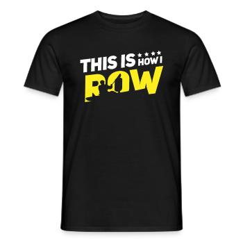 Kayak Kayak Kayaker - Men's T-Shirt - black - Front - AI Model Male 178 light (178cm)