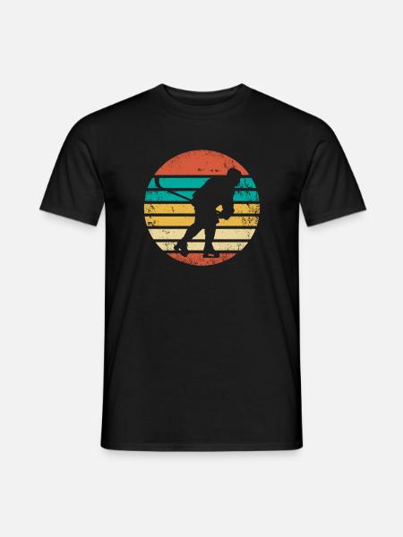 Hockey sur glace rétro - T-shirt homme - noir