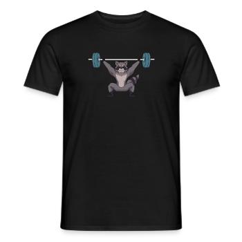 Gewichtheben Gewichtheber Langhantel - Männer T-Shirt - Schwarz - Vorne - AI Model Male 178 light (178cm)