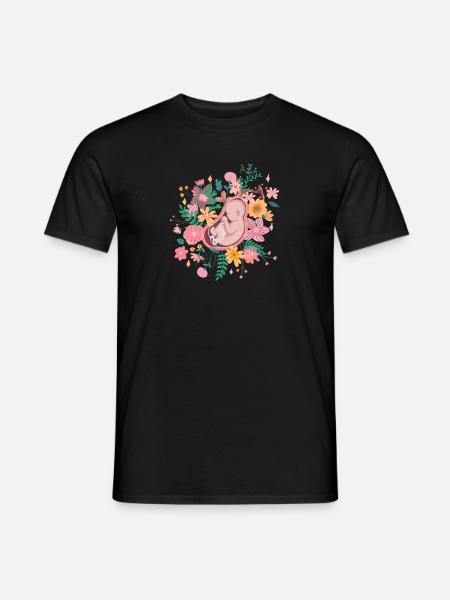 Ostetrica grazie - Doula incinta di ostetricia - T-shirt uomo - nero