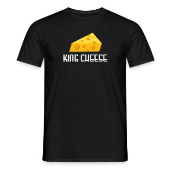 Plateau de fromages Fromages Fromages laitiers - T-shirt homme - noir - Devant - AI Model Male 178 light (178cm)