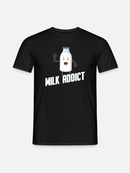 Milk raw milk whole milk - Men's T-Shirt - black
