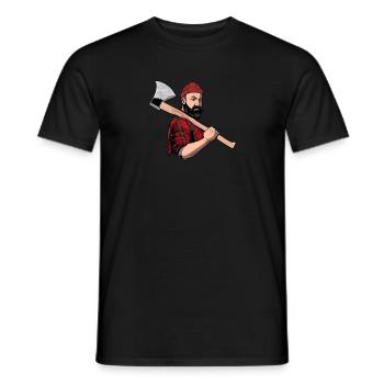 Carpenter woodworker carpenter joiner - Men's T-Shirt - black - Front - AI Model Male 178 light (178cm)