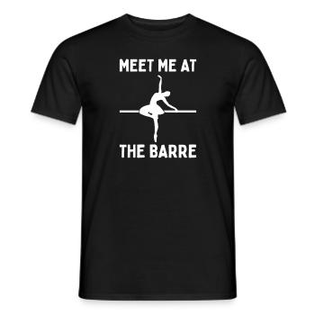 Danseuse de ballet ballerine - T-shirt homme - noir - Devant - AI Model Male 178 light (178cm)
