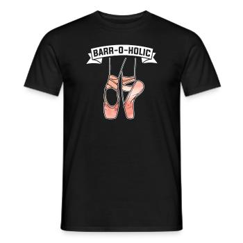 Danseuse de ballet ballerine - T-shirt homme - noir - Devant - AI Model Male 178 light (178cm)