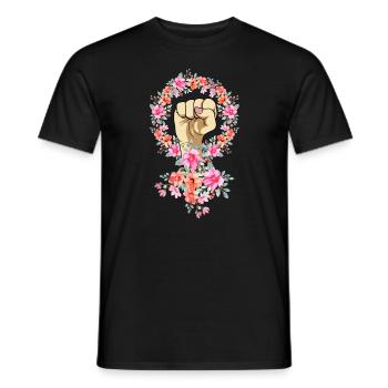 Feminism Woman Power Feminist - Men's T-Shirt - black - Front - AI Model Male 178 light (178cm)