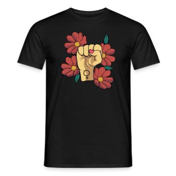 Feminism Woman Power Feminist - Men's T-Shirt - black - Front - AI Model Male 178 light (178cm)