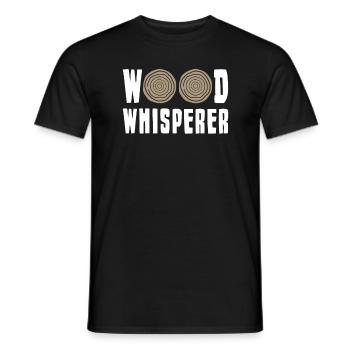Carpenter woodworker carpenter joiner - Men's T-Shirt - black - Front - AI Model Male 178 light (178cm)