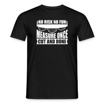 Carpenter woodworker carpenter joiner - Men's T-Shirt - black - Front - AI Model Male 178 light (178cm)
