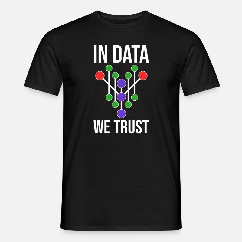 Analityk Data Science Analityk danych - T-shirt męski - czarny