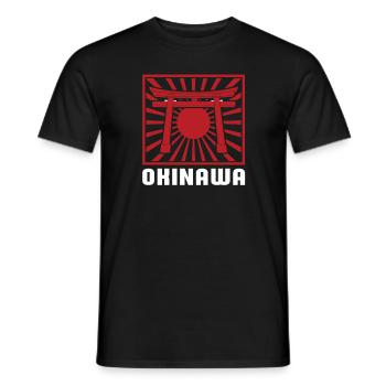 Art japonais Okinawa Japon - T-shirt homme - noir - Devant - AI Model Male 178 light (178cm)