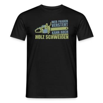 Tischler Holzarbeiter Zimmermann Schreiner - Männer T-Shirt - Schwarz - Vorne - AI Model Male 178 light (178cm)
